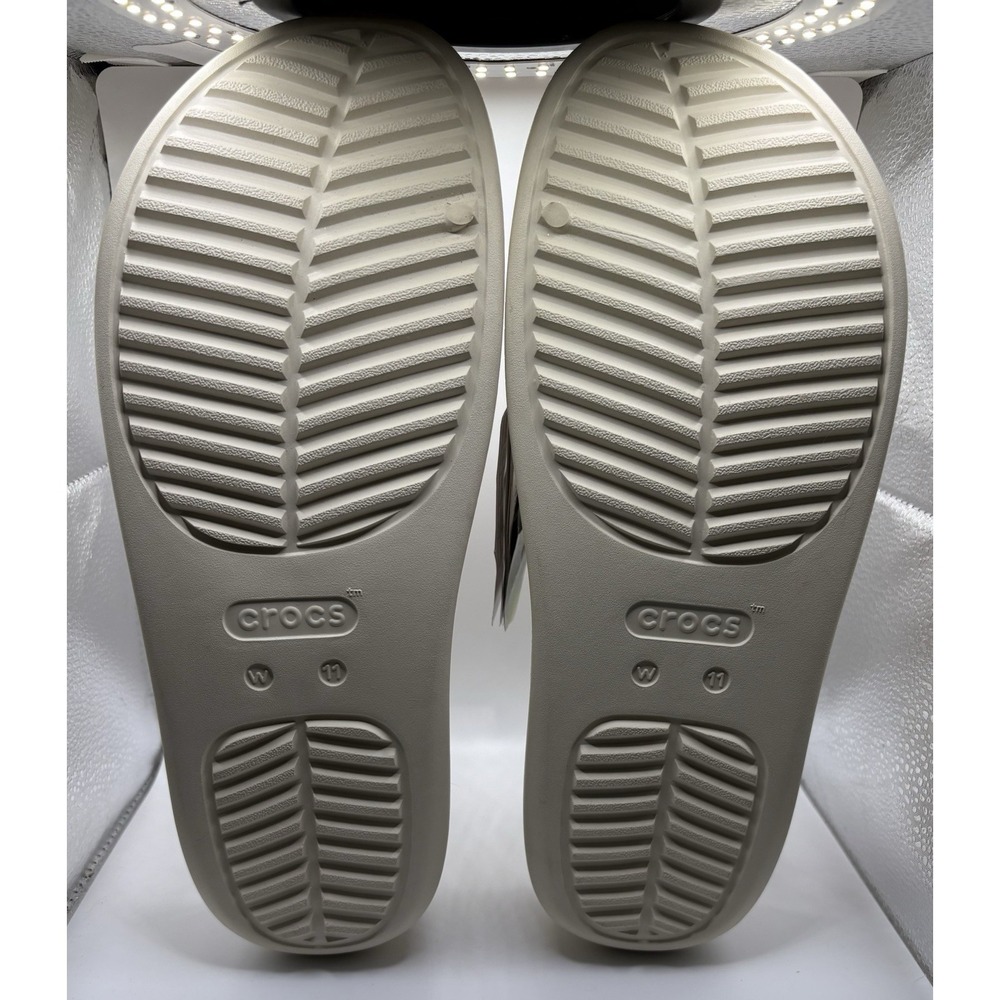 CROCS Women's Getaway Glitter Platform H Strap Sandals Size 11 Stucco NWT -1563 - Picture 7 of 8